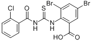 3,5-Dibromo-2-[[[(2-chlorobenzoyl)amino]thioxomethyl ]amino]-benzoic acid Structure,531540-17-7Structure