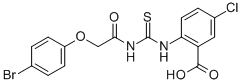 2-[[[[(4-Bromophenoxy)acetyl ]amino]thioxomethyl ]amino]-5-chloro-benzoic acid Structure,531541-54-5Structure