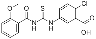 2-Chloro-5-[[[(2-methoxybenzoyl)amino]thioxomethyl ]amino]-benzoic acid Structure,531541-88-5Structure