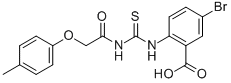 5-Bromo-2-[[[[(4-methylphenoxy)acetyl ]amino]thioxomethyl ]amino]-benzoic acid Structure,531542-64-0Structure