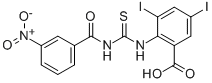 3,5-Diiodo-2-[[[(3-nitrobenzoyl)amino]thioxomethyl ]amino]-benzoic acid Structure,531544-41-9Structure