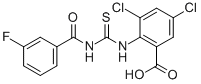 3,5-Dichloro-2-[[[(3-fluorobenzoyl)amino]thioxomethyl ]amino]-benzoic acid Structure,531546-08-4Structure