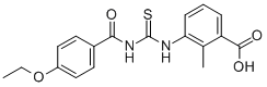 3-[[[(4-Ethoxybenzoyl)amino]thioxomethyl ]amino]-2-methyl-benzoic acid Structure,531546-82-4Structure