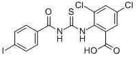 3,5-Dichloro-2-[[[(4-iodobenzoyl)amino]thioxomethyl ]amino]-benzoic acid Structure,532387-63-6Structure