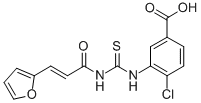 4-Chloro-3-[[[[3-(2-furanyl)-1-oxo-2-propenyl ]amino]thioxomethyl ]amino]-benzoic acid Structure,532404-74-3Structure