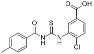 4-Chloro-3-[[[(4-methylbenzoyl)amino]thioxomethyl ]amino]-benzoic acid Structure,532420-75-0Structure