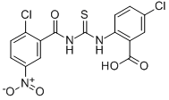 5-Chloro-2-[[[(2-chloro-5-nitrobenzoyl)amino]thioxomethyl ]amino]-benzoic acid Structure,532420-85-2Structure