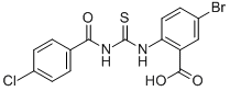 5-Bromo-2-[[[(4-chlorobenzoyl)amino]thioxomethyl ]amino]-benzoic acid Structure,532431-10-0Structure