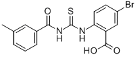 5-Bromo-2-[[[(3-methylbenzoyl)amino]thioxomethyl ]amino]-benzoic acid Structure,532431-70-2Structure