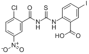 2-[[[(2-Chloro-5-nitrobenzoyl)amino]thioxomethyl ]amino]-5-iodo-benzoic acid Structure,532433-00-4Structure