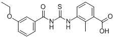 3-[[[(3-Ethoxybenzoyl)amino]thioxomethyl ]amino]-2-methyl-benzoic acid Structure,532434-13-2Structure