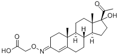 17alpha-羟基-4-孕烯-3,20-二酮 3-(O-羧甲基)肟结构式_53260-10-9结构式