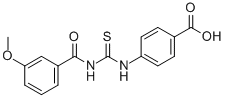 4-[[[(3-Methoxybenzoyl)amino]thioxomethyl ]amino]-benzoic acid Structure,532937-45-4Structure