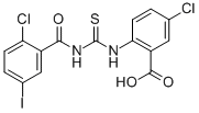 5-Chloro-2-[[[(2-chloro-5-iodobenzoyl)amino]thioxomethyl ]amino]-benzoic acid Structure,532942-70-4Structure