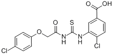 4-Chloro-3-[[[[(4-chlorophenoxy)acetyl ]amino]thioxomethyl ]amino]-benzoic acid Structure,532945-79-2Structure