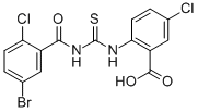 2-[[[(5-Bromo-2-chlorobenzoyl)amino]thioxomethyl ]amino]-5-chloro-benzoic acid Structure,532947-69-6Structure