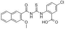 5-Chloro-2-[[[[(3-methoxy-2-naphthalenyl)carbonyl ]amino]thioxomethyl ]amino]-benzoic acid Structure,532956-14-2Structure