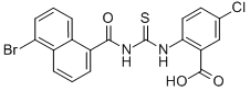 2-[[[[(5-Bromo-1-naphthalenyl)carbonyl ]amino]thioxomethyl ]amino]-5-chloro-benzoic acid Structure,532980-37-3Structure