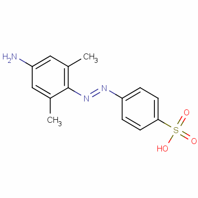 P-[(4-氨基-2,5-二甲苯基)氮杂]苯磺酸结构式_53305-44-5结构式