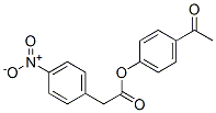 4-Nitrobenzeneacetic acid 4-acetylphenyl ester Structure,53327-13-2Structure