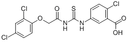 2-Chloro-5-[[[[(2,4-dichlorophenoxy)acetyl ]amino]thioxomethyl ]amino]-benzoic acid Structure,533917-60-1Structure