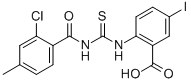 2-[[[(2-Chloro-4-methylbenzoyl)amino]thioxomethyl ]amino]-5-iodo-benzoic acid Structure,533918-82-0Structure