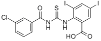 2-[[[(3-Chlorobenzoyl)amino]thioxomethyl ]amino]-3,5-diiodo-benzoic acid Structure,533920-70-6Structure