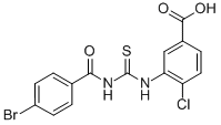 3-[[[(4-Bromobenzoyl)amino]thioxomethyl ]amino]-4-chloro-benzoic acid Structure,533922-58-6Structure