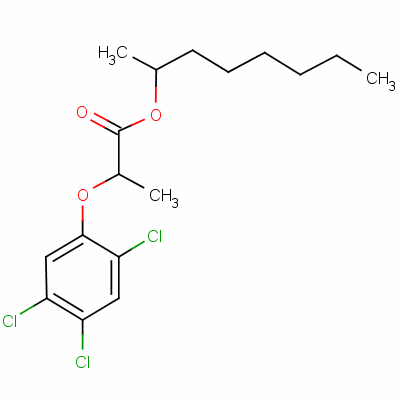 1-Methylheptyl 2-(2,4,5-trichlorophenoxy)propionate Structure,53404-14-1Structure