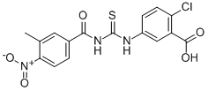 2-Chloro-5-[[[(3-methyl-4-nitrobenzoyl)amino]thioxomethyl ]amino]-benzoic acid Structure,535947-02-5Structure