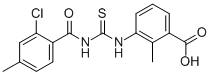 3-[[[(2-Chloro-4-methylbenzoyl)amino]thioxomethyl ]amino]-2-methyl-benzoic acid Structure,535976-58-0Structure