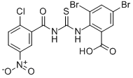 3,5-Dibromo-2-[[[(2-chloro-5-nitrobenzoyl)amino]thioxomethyl ]amino]-benzoic acid Structure,535978-08-6Structure