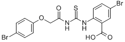 5-Bromo-2-[[[[(4-bromophenoxy)acetyl ]amino]thioxomethyl ]amino]-benzoic acid Structure,535979-49-8Structure