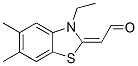 (9ci)-(3-乙基-5,6-二甲基-2(3h)-苯并噻唑)-乙醛结构式_53642-17-4结构式