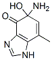 4H-benzimidazol-4-one,5-amino-1,5-dihydro-5-hydroxy-7-methyl-(9ci) Structure,536757-13-8Structure