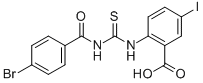 2-[[[(4-Bromobenzoyl)amino]thioxomethyl ]amino]-5-iodo-benzoic acid Structure,536979-33-6Structure