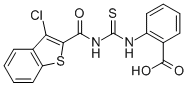 2-[[[[(3-Chlorobenzo[b]thien-2-yl)carbonyl]amino]thioxomethyl]amino]-benzoic acid Structure,536983-44-5Structure