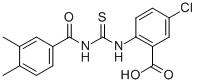 5-Chloro-2-[[[(3,4-dimethylbenzoyl)amino]thioxomethyl]amino]-benzoic acid Structure,536987-28-7Structure