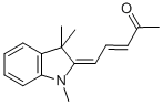 (3E,5e)-5-(1,3,3-trimethyl-1,3-dihydro-2h-indol-2-ylidene)pent-3-en-2-one Structure,53704-20-4Structure