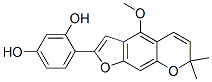 4-(4-Methoxy-7,7-dimethyl-7h-furo[3,2-g][1]benzopyran-2-yl)-1,3-benzenediol Structure,53734-76-2Structure