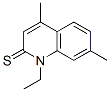 2(1H)-quinolinethione,1-ethyl-4,7-dimethyl- Structure,53761-64-1Structure