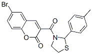 (9CI)-3-[(6-溴-2-氧代-2H-1-苯并吡喃-3-基)羰基]-2-(4-甲基苯基)-噻唑烷结构式_537677-90-0结构式