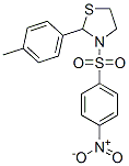 (9CI)-2-(4-甲基苯基)-3-[(4-硝基苯基)磺酰基]-噻唑烷结构式_537678-01-6结构式