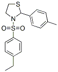 (9CI)-3-[(4-乙基苯基)磺酰基]-2-(4-甲基苯基)-噻唑烷结构式_537678-08-3结构式