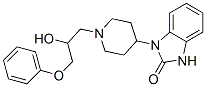 1-[1-(3-苯氧基-2-羟基丙基)-4-哌啶]-1,3-二氢-2H-苯并咪唑-2-酮结构式_53828-23-2结构式