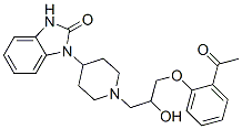 1-[1-[3-(2-Acetylphenoxy)-2-hydroxypropyl ]-4-piperidyl ]-1,3-dihydro-2h-benzimidazol-2-one Structure,53828-24-3Structure