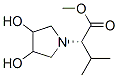 1-Pyrrolidineacetic acid,3,4-dihydroxy-alpha-(1-methylethyl)-,methyl ester,(alphas)-(9ci) Structure,538372-71-3Structure