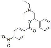 4-Nitrobenzoic acid 1-phenyl-2-(diethylamino)ethyl ester Structure,53915-51-8Structure