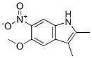 5-Methoxy-2,3-dimethyl-6-nitro-1h-indole Structure,53918-83-5Structure