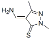 3H-pyrazole-3-thione,4-(aminomethylene)-2,4-dihydro-2,5-dimethyl- Structure,53923-87-8Structure